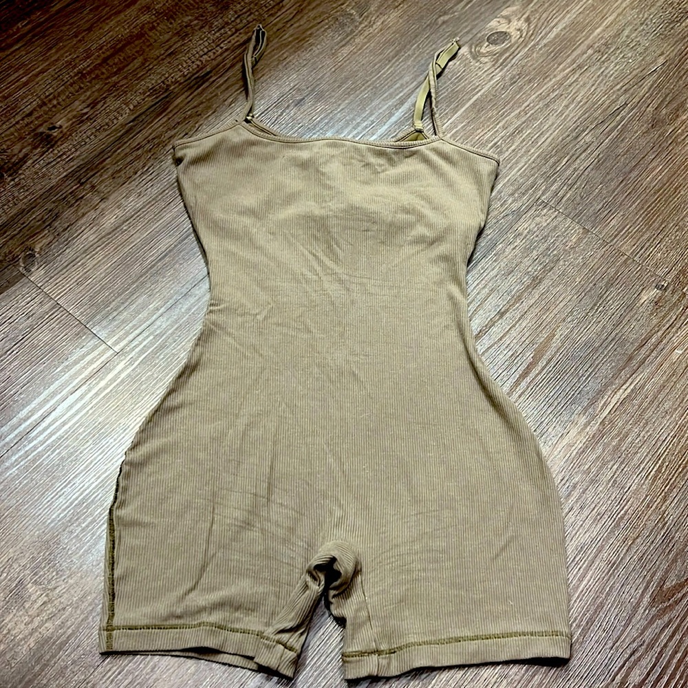 Skims soft lounge scoop onesie